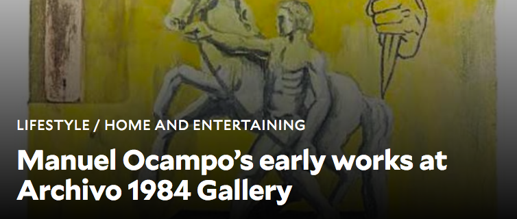 Manuel Ocampo’s early works at Archivo 1984 Gallery