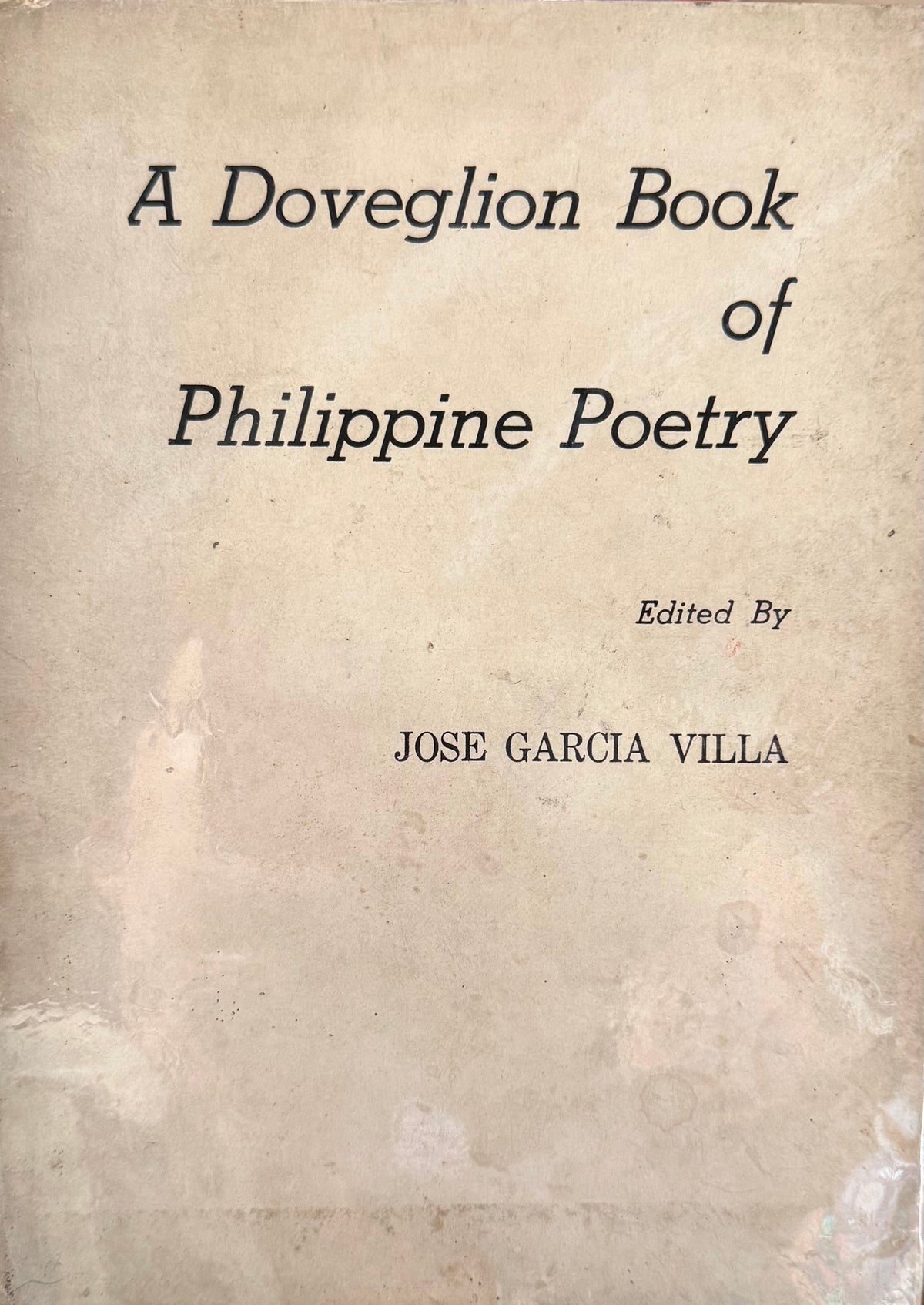 A Doveglion Book of Philippine Poetry