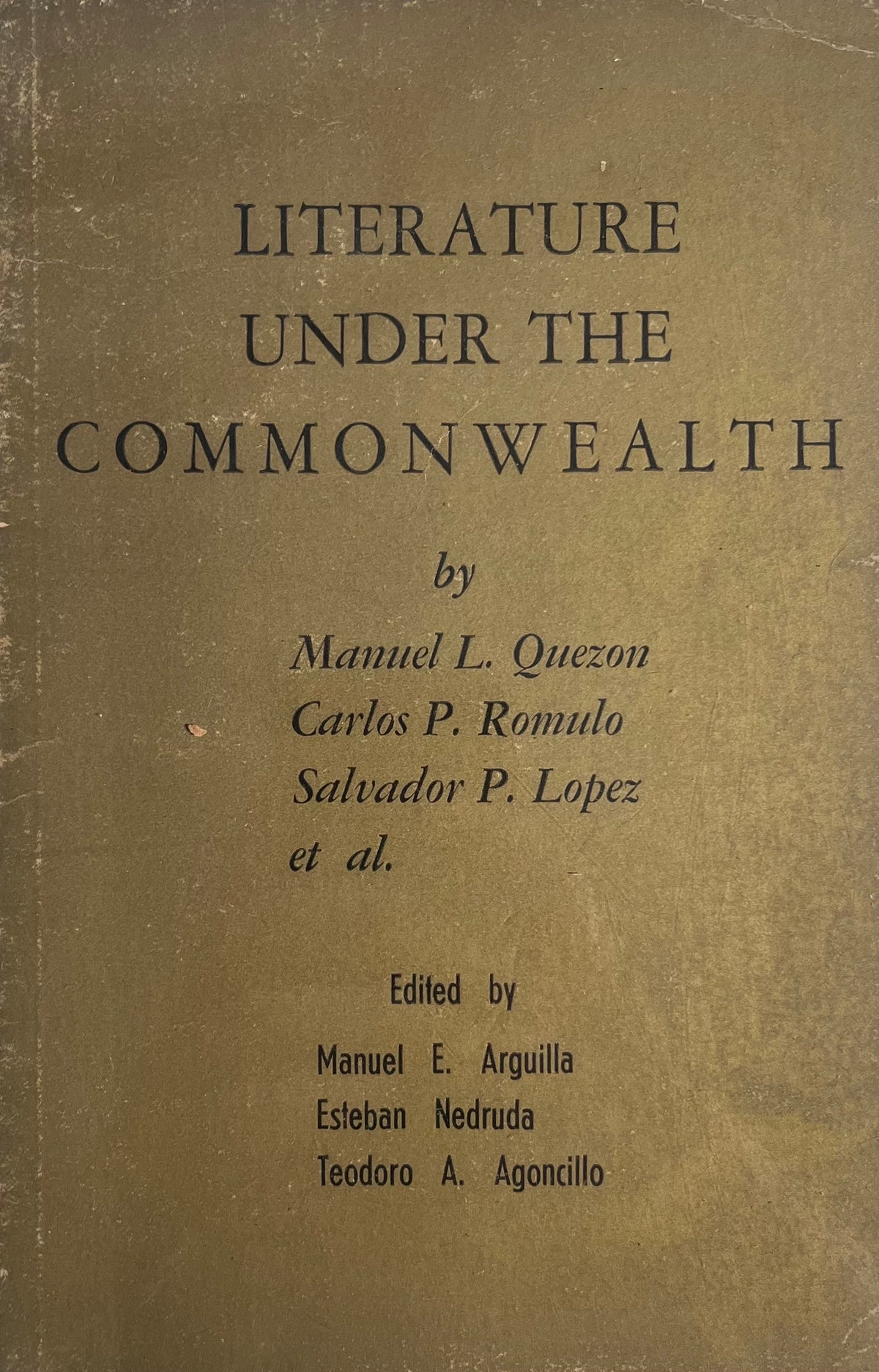 Literature Under the Commonwealth